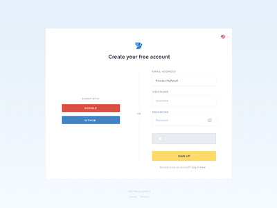 New Signup Flow