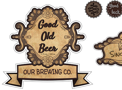 Good Old Beer design illustration illustrator vector