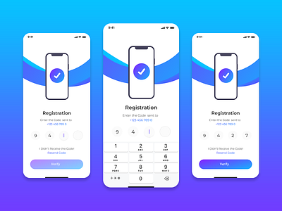 App Registration Design app ui app ui kit bank blue blue app creative design finance finance app good design mobile app money registration registration form screen sign in sign up ui verification verify