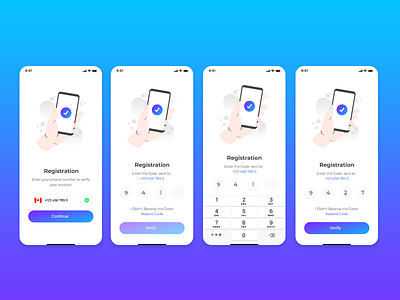 App Verification UI/ UX Design adobexd app design app login blue canada dailyui dailyux design figma login ui maroc money app morocco sign in ui ux uxui verification ui verification ux