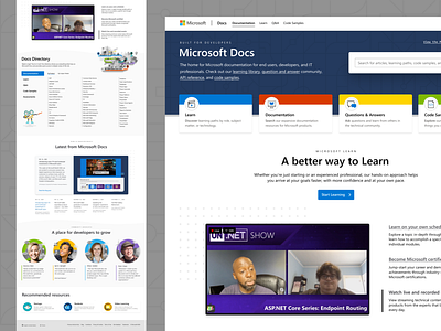 Microsoft Docs - Homepage documentation homepage illustration microsoft web