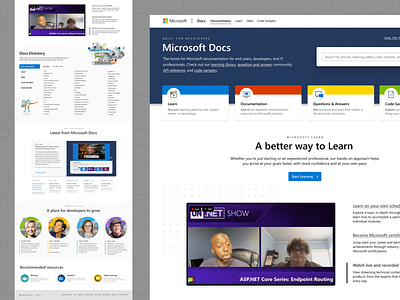 Microsoft Docs - Homepage documentation homepage illustration microsoft web