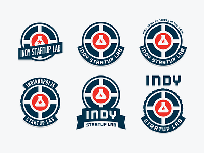 Indy Startup Lab badge circle city indianapolis indy lab logo startup