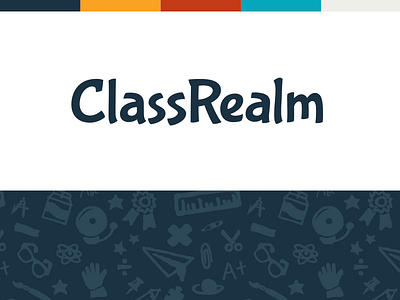 ClassRealm palette & logo branding class logo realm startup
