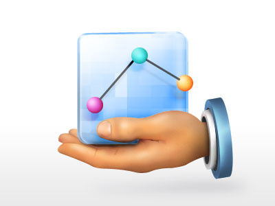 Windows App Icon 2 data graph hand icon painting points skin