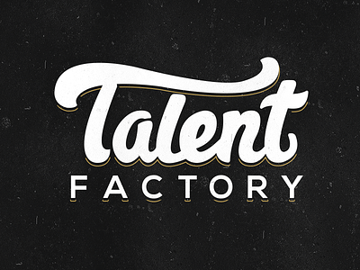 Talent Factory arts drama font logo script talent