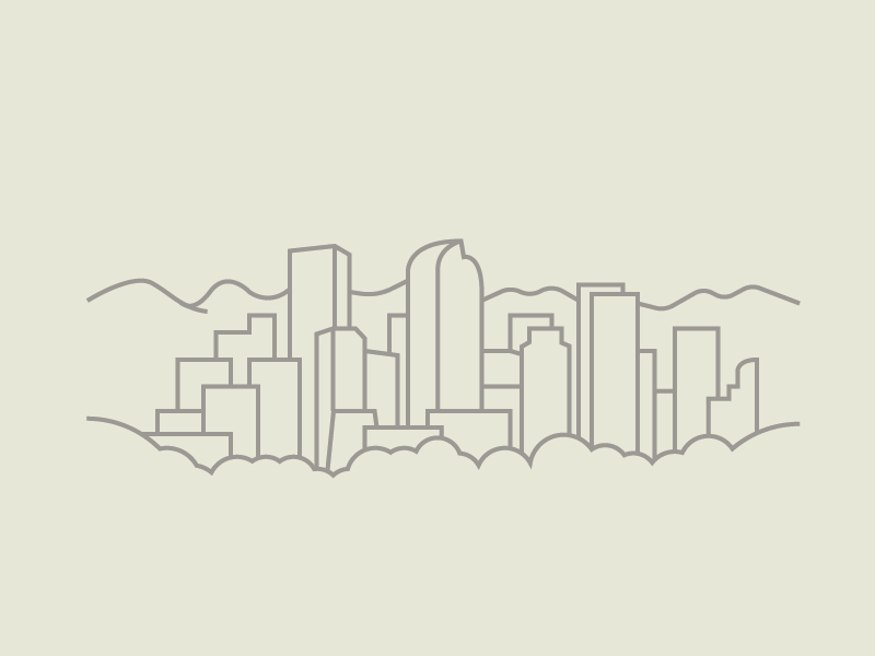 Denver city cityscape town illustration art line skyline denver