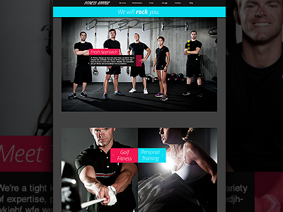Fitness Garage - Mk. 1 club exercise fitness garage golf gym homepage performance training website workout