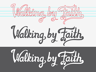 Walking By Faith - Vector