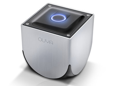 OUYA brushed console game video game glow light metal ouya video