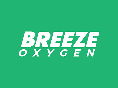 Breeze Oxygen branding design icon illustration logo typography