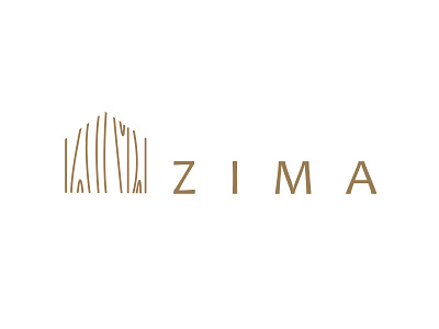 Zima apartments branding design icon illustration logo typography