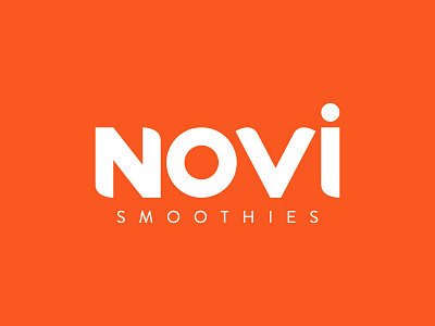 NOVI Smoothies branding design icon illustration logo typography