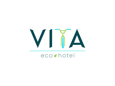 Vita Eco Hotel branding design icon illustration logo typography