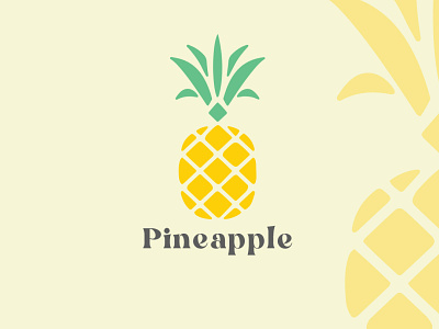 Pineapples logo design brand identity branding business logo fruit graphic design illustration logo logo sedign minimalist modern logo ui vector