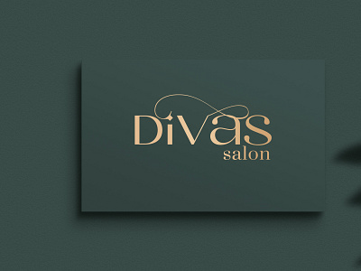 Divas salon logo beauty branding business clothig brand cosmetic fashion font graphic design letter logo design minimal modern salon spa logo