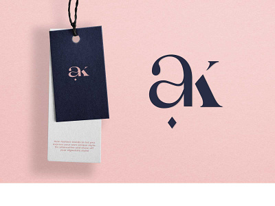 ak initial fashion logo a letter abcdefgkhjilmnop brand identity clothing logo fashion logo font graphic design initial logo k letter lettermark logotype mens fashion modern logo simple