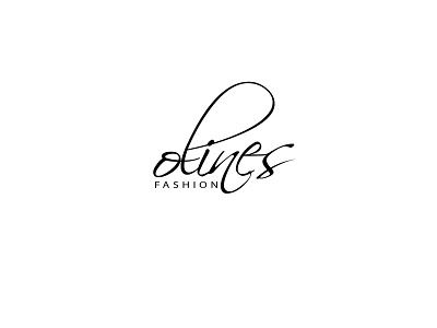 olines fashion logo apparel beauty boutiques branding clothing line emblem fashion graphic design hand written logo logo minimal modern organic vector