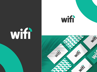 wifi logo brand guideline brand identity branding business illustration logo logotype minimal modern logo social media kit text typography ui wordmark