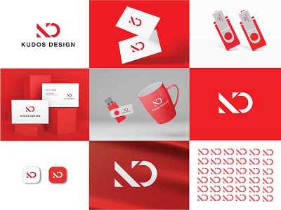 KUDOS logo brand identity branding business logo graphic design icon lettermark logo logotype modern logo symbol