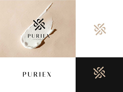 PUREX ESSENTIALS LOGO beauty and spa beauty logo brand identity branding branding agency cosmetics logo female brand graphic design health and wellness logo logodesign salon