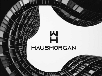 HAUSMORGAN LOGO brand identity branding brokers building construction graphic design hm home letter logo logomark logotype modern logo property real estate