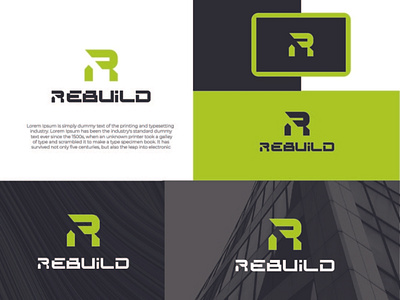 REBUILD REAL ESTATE BRAND LOGO