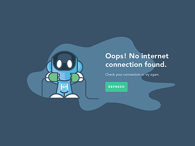 Oopsies 403 404 500 error page illustraion robot startup ui ux web website