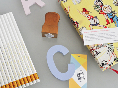The Little / Little Co. craft identity logo pencils stationery