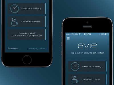 Evie android app design ios ui ux