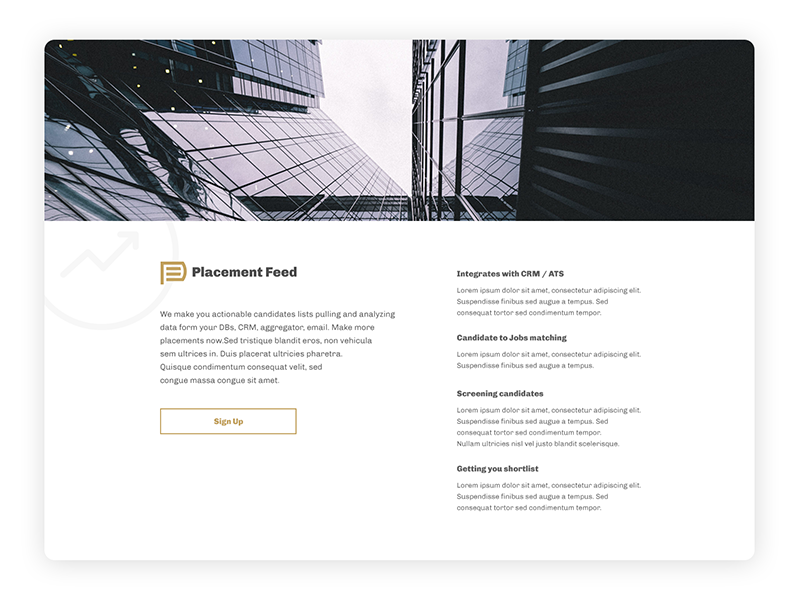 Placement Feed Product page single oblik features business uiux design ux ui page feed placement product