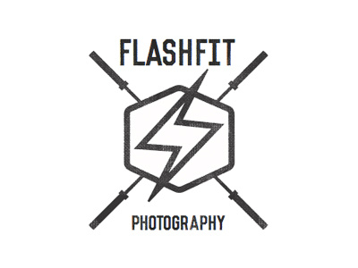 FlashFit Logo logo barbells crossfit photographer brand