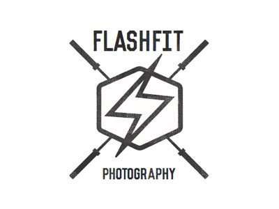 FlashFit Logo barbells brand crossfit logo photographer