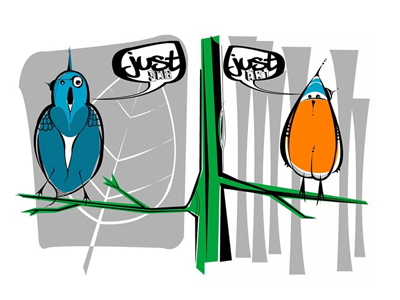 Just Birds birds illustration sk8