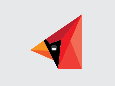 Cardinal bird geometric