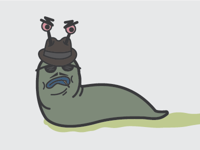 Slug Mafia cartoon character