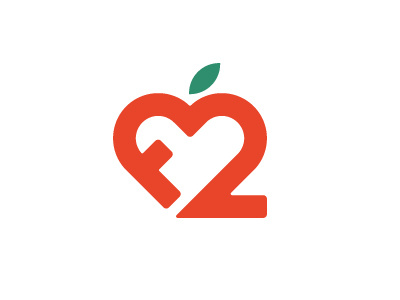 Feed2 Logo Concept apple concept education feed heart icon logo typography