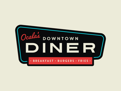 Downtown Diner Logo - Original Pitch by Carl Craig - Dribbble