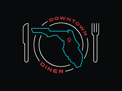 Downtown Diner - Neon Sign