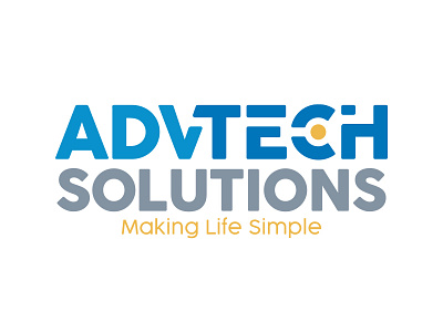 AdvTech Solutions branding design logo tech technology