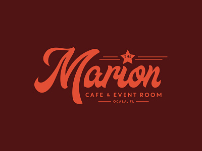 The Marion Cafe bistro branding cafe local logo sandwich