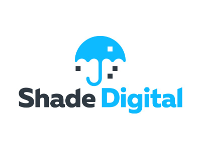 Shade Digital Logo advertising branding design digital icon logo tech
