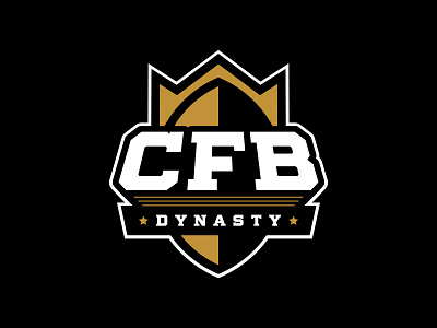 College Football Dynasty - Badge badge brand family branding college football design fantasy football football logo rebrand redesign thick lines varsity