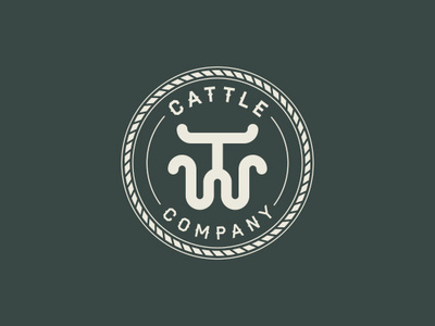Tw Cattle Co badge badge logo badgedesign branding branding and identity cattle cattle brand cattle logo designer flat design icon identity identity branding logo 2d logo design logo designer logo mark rebrand stamp thick lines