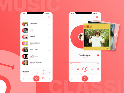 Music player UI design