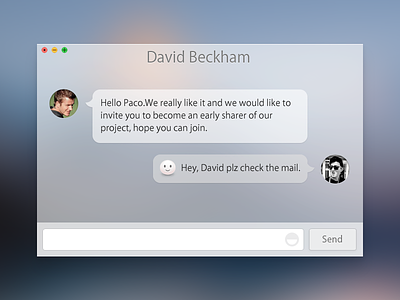 Chat app chat mac os paco sexy transparent ui