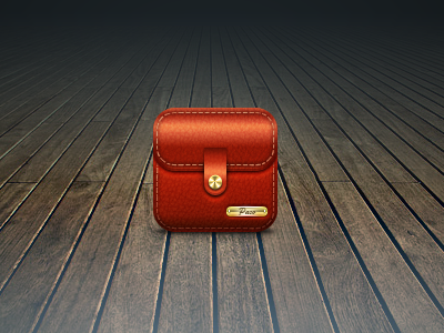 leather bag app application bag icon ios iphone leather logo paco