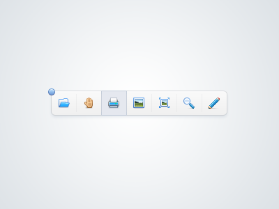 Reader Toolbar icons paco reader toolbar