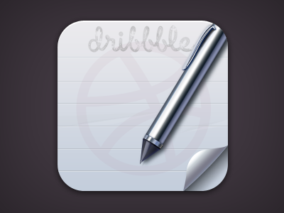 Dribbble iOS Icon app application dribbble icon ios iphone logo paco