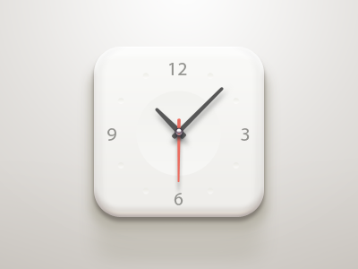 Clock iOS Icon by Paco on Dribbble